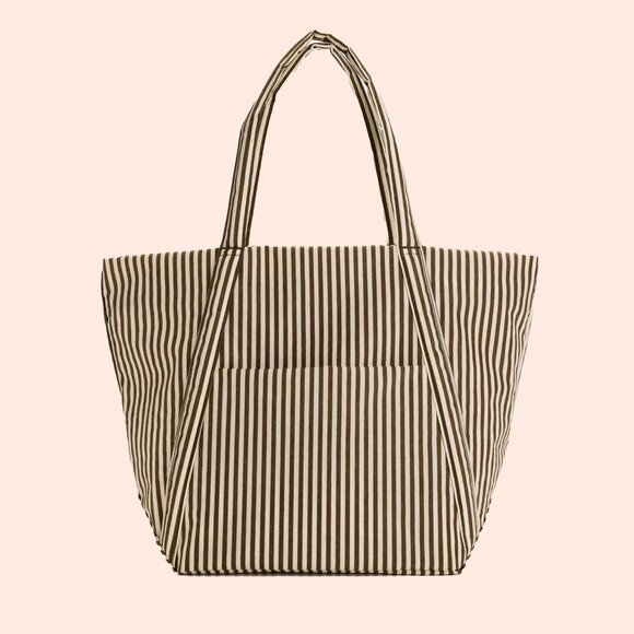 NWT Baggu Cloud Bag - Brown Stripe - Picture 1 of 5